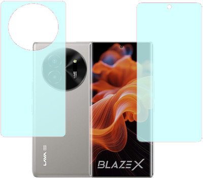 VAYUVAULT Front and Back Screen Guard for LAVA Blaze X 5G(Pack of 2)