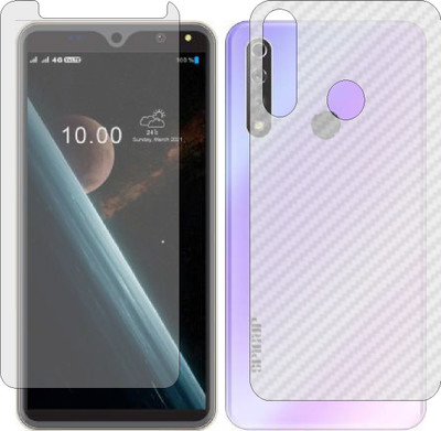 Mobling Front and Back Tempered Glass for SPINUP A7 MAX(Pack of 2)