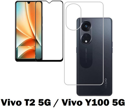 LIKEDESIGN Front and Back Screen Guard for vivo T2 5G, vivo Y100 5G(Pack of 1)