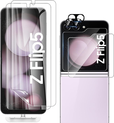 CASELIA Front and Back Screen Guard for Samsung Galaxy Z Flip 5 Camera Lens Protector, 1 Sets 3 Pack(Pack of 3)