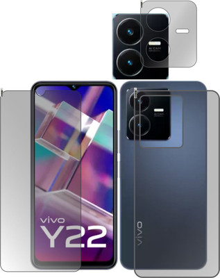 chakoor Front and Back Screen Guard for Vivo Y22(Pack of 2)