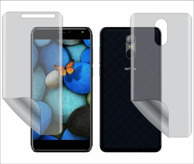 Fasheen Front and Back Screen Guard for INTEX CLOUD S9(Pack of 1)