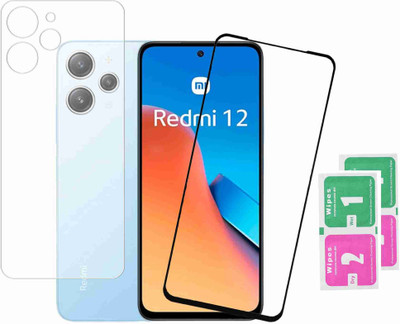 KANCHA Front and Back Screen Guard for REDMI 12(Pack of 1)