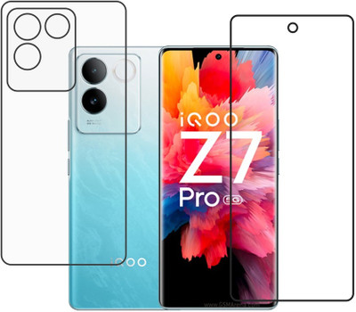 DVTECH Front and Back Screen Guard for TPU vivo iQOO Z7 Pro(Pack of 1)