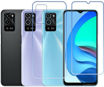 DVTECH Front and Back Screen Guard for 9H Crystal Clear Front And Carbon Fiber BackOppo A56 5G(Pack of 1)
