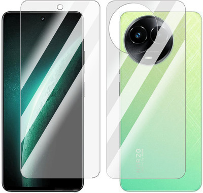 Enlinea Front and Back Screen Guard for Realme Narzo 60x Front+Back (Glossy)(Pack of 2)
