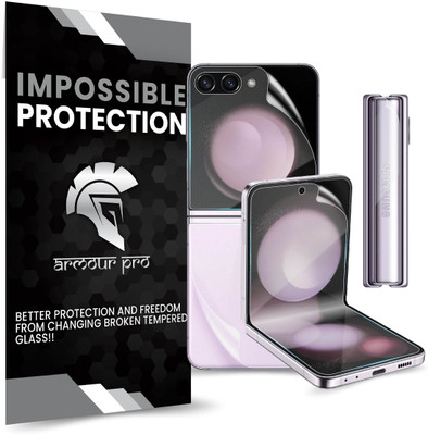 ArmourPro Front and Back Screen Guard for Samsung Galaxy Z Flip5 5G, Samsung Z Flip 5 5G, 4 Layer Unbreakable Membrane for Front, Back and Side Film(Pack of 1)