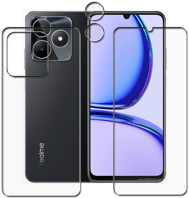 tombik Front and Back Screen Guard for av112-Realme C53 -fb-lens(Pack of 3)