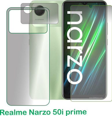 chakoor Front and Back Screen Guard for Realme Narzo 50i Prime(Pack of 3)