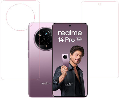 KARTRAY Front and Back Screen Guard for Realme 14 Pro 5G, Front Clear Back Clear(Pack of 2)