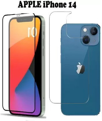 BRENZZ Front and Back Screen Guard for APPLE iPhone 14(Pack of 2)