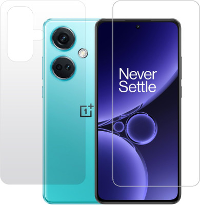 KMPERED Front and Back Tempered Glass for Oneplus Nord CE 3(Pack of 2)