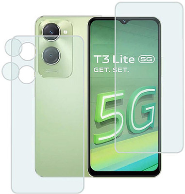 MOKPLZ Front and Back Screen Guard for VIVO T3 LITE 5G(Pack of 3)