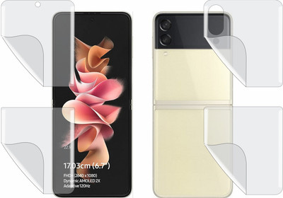 TELTREK Front and Back Screen Guard for Samsung Galaxy Z Flip3 5G (Edge to Edge Full Screen Protector)(Pack of 1)