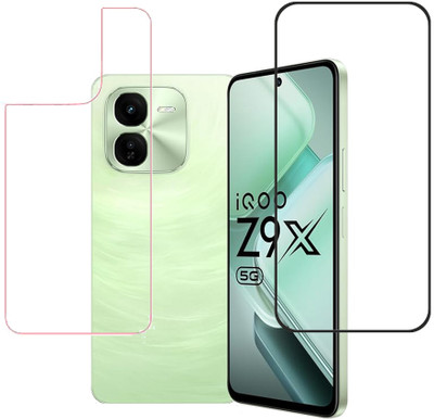 KARTRAY Front and Back Screen Guard for iQOO Z9x 5G(Pack of 2)