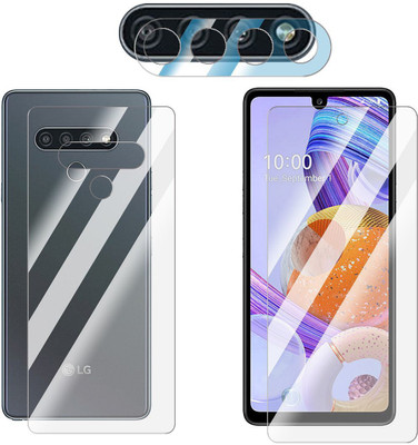 FCS Front and Back Screen Guard for LG K71 Front+Back+Camera (Glossy)(Pack of 3)