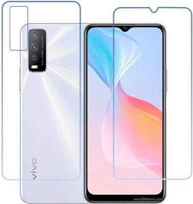 DVTECH Front and Back Screen Guard for 9H Crystal Clear Front And Carbon Fiber BackVivo Y30G(Pack of 1)