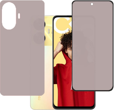 KARTRAY Front and Back Screen Guard for Realme C55, Realme Narzo N55(Pack of 2)