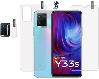 Vigorous Front and Back Screen Guard for Vivo Y33s , Y33T(Pack of 3)