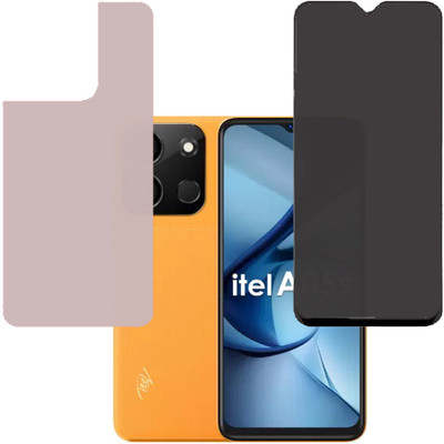SPRITZEN Front and Back Screen Guard for itel A05s(Pack of 2)