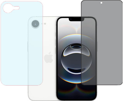 SPRITZEN Front and Back Screen Guard for Apple iPhone 16e(Pack of 2)