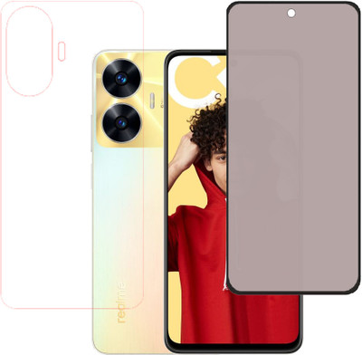 KARTRAY Front and Back Screen Guard for Realme C55, Realme Narzo N55(Pack of 2)