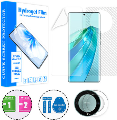 ARBAN Front and Back Screen Guard for Honor X9a (1 HYDROGEL SCREEN PROTECTOR WITH 1 CARBON FIBER SKIN AND 1 CAMERA LENS PROTECTOR)(Pack of 1)