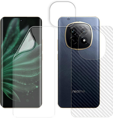 ARBAN Front and Back Screen Guard for Realme P2 Pro 5G (1 HYDROGEL SCREEN PROTECTOR WITH 1 CARBON FIBER SKIN AND 1 CAMERA LENS PROTECTOR)(Pack of 1)