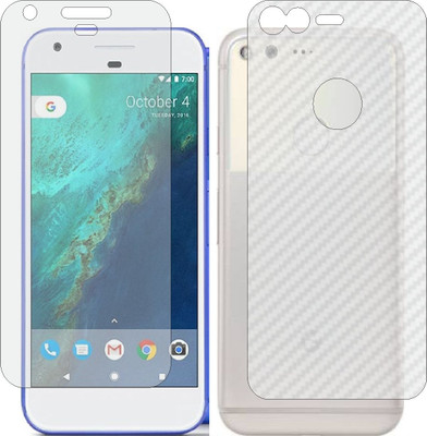 Mobling Front and Back Screen Guard for GOOGLE PIXEL (Front 9H Hardness Matte & Carbon Fiber Skin for Back)(Pack of 2)