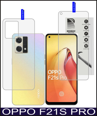 DESIBUZZ Front and Back Screen Guard for Oppo F21S PRO, F21S PRO 4G(Pack of 2)