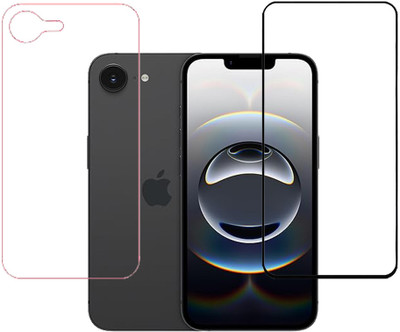 KARTRAY Front and Back Screen Guard for Apple iPhone 16e(Pack of 2)