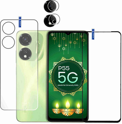 KANCHA Front and Back Screen Guard for ITEL P55 5G SCREEN GUARD 5.80(Pack of 3)