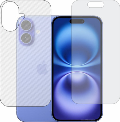 TELTREK Front and Back Screen Guard for i Phone 16(Pack of 2)