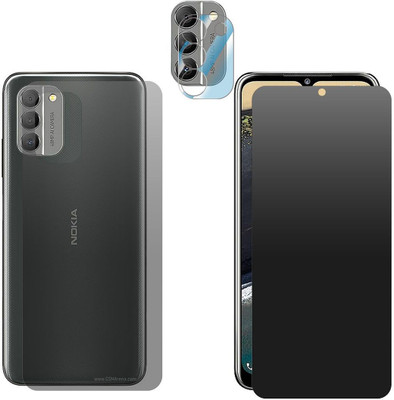 Enlinea Front and Back Screen Guard for Nokia G400 Front+Back+Camera (Matte)(Pack of 3)