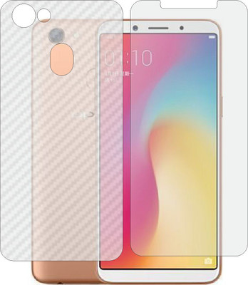 ZINGTEL Front and Back Screen Guard for OPPO A73 (Front Matte Finish & Back 3d Carbon Fiber)(Pack of 2)