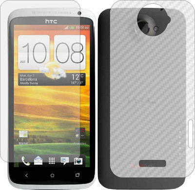 ZINGTEL Front and Back Screen Guard for HTC DESIRE X DUAL SIM (Front Matte Finish & Back 3d Carbon Fiber)(Pack of 2)