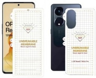 ankSONline Front and Back Screen Guard for Oppo Reno 8T, |Unbreakable [Transparent Protective ,Anti-Scratch](Pack of 1)