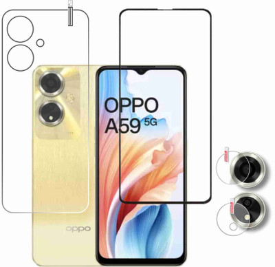 ICROMECK Front and Back Screen Guard for OPPO A59 5G(Pack of 3)