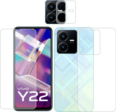 raxxy Front and Back Screen Guard for Vivo Y22(Pack of 3)