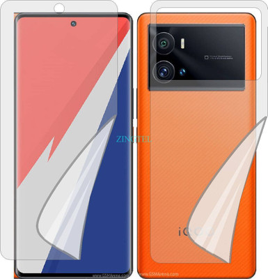 ZINGTEL Front and Back Screen Guard for VIVO IQOO9 PRO V2172A (Edge To Edge TPU Covers Curved Edges)(Pack of 2)