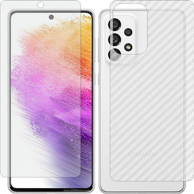 Mobling Front and Back Tempered Glass for SAMSUNG A73 5G(Pack of 2)