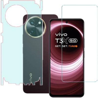 SPRITZEN Front and Back Screen Guard for Vivo T3x 5G(Pack of 2)
