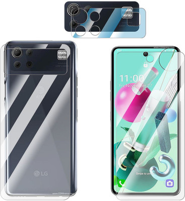 Enlinea Front and Back Screen Guard for LG K92 5G Front+Back+Camera (Glossy)(Pack of 3)