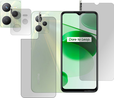 chakoor Front and Back Screen Guard for REALME C35(Pack of 3)
