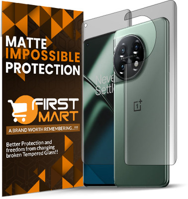FIRST MART Front and Back Screen Guard for OnePlus 11 5G, One Plus 11 5G, 1+ 11 5G ( Impossible 4 Layer Nano Flexible Fiber )(Pack of 1) FIRST MART Front and Back Screen Guard for OnePlus 11 5G, One Plus 11 5G, 1+ 11 5G ( Impossible 4 Layer Nano Flexible Fiber )(Pack of 1)