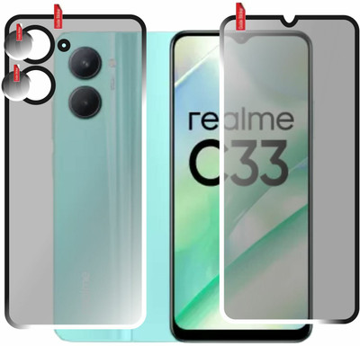 chakoor Front and Back Screen Guard for Realme C33(Pack of 3)