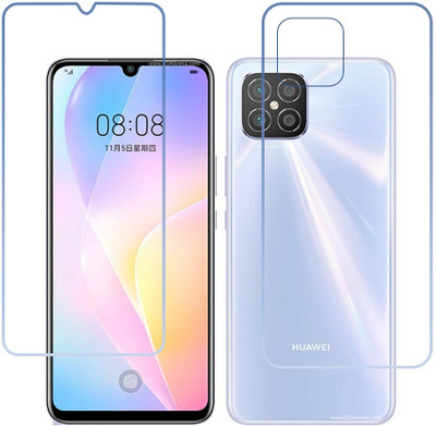 DVTECH Front and Back Screen Guard for 9H Crystal Clear Front And Carbon Fiber BackHuawei nova 8 SE 4G(Pack of 1)