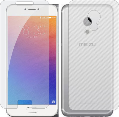 MOBART Front and Back Screen Guard for MEIZU PRO 6 (Front Matte Finish & Back 3d Carbon Fiber)(Pack of 2)