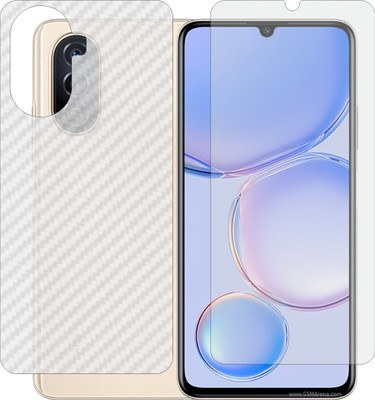 Mobling Front and Back Screen Guard for HUAWEI NOVA Y71 (Front 9H Hardness Matte & Carbon Fiber Skin for Back)(Pack of 2)