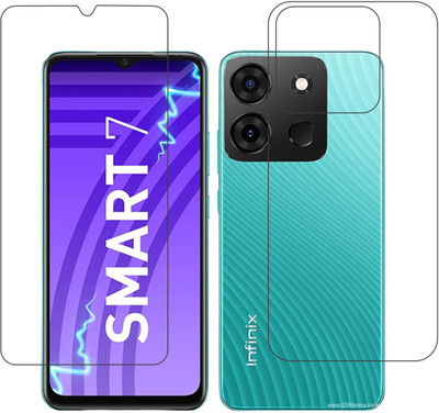 DVTECH Front and Back Screen Guard for 9H Crystal Clear Front And TPU BackInfinix Smart 7 (India)(Pack of 1)
